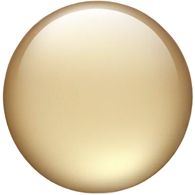 Beige crystal circle emoji