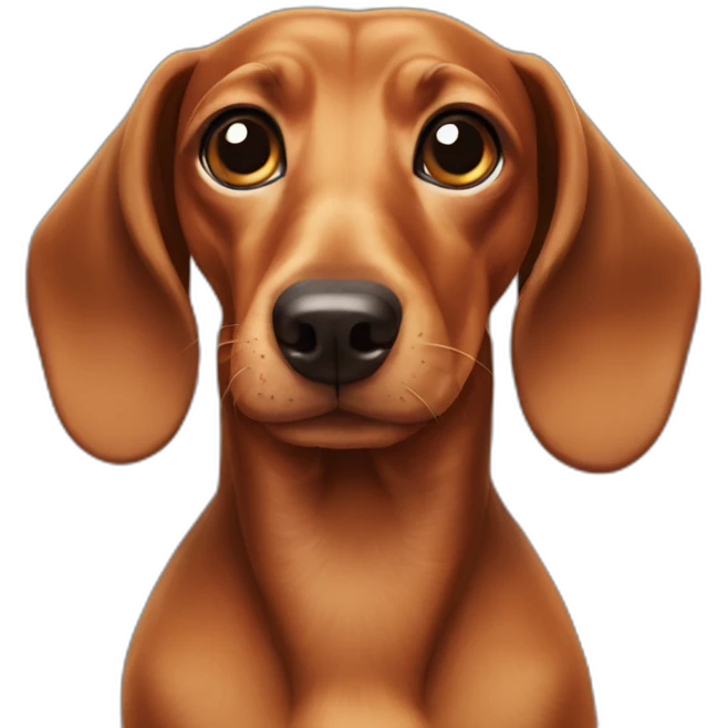 Dachshund dog emoji