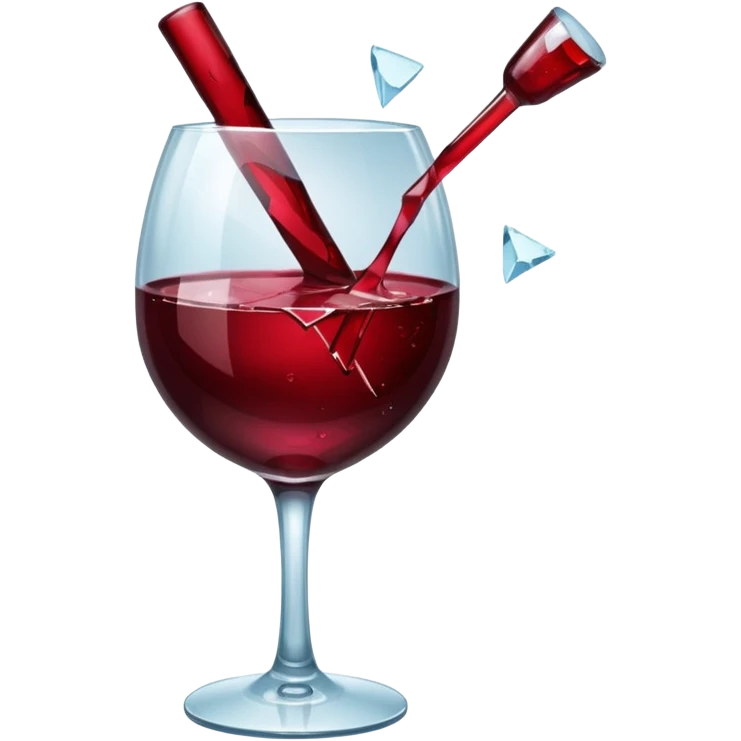 spilled wine glass emoji
