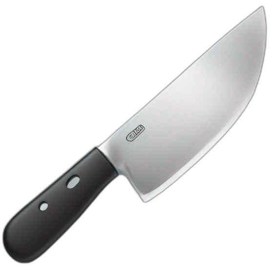 kitchen knife with face emoji