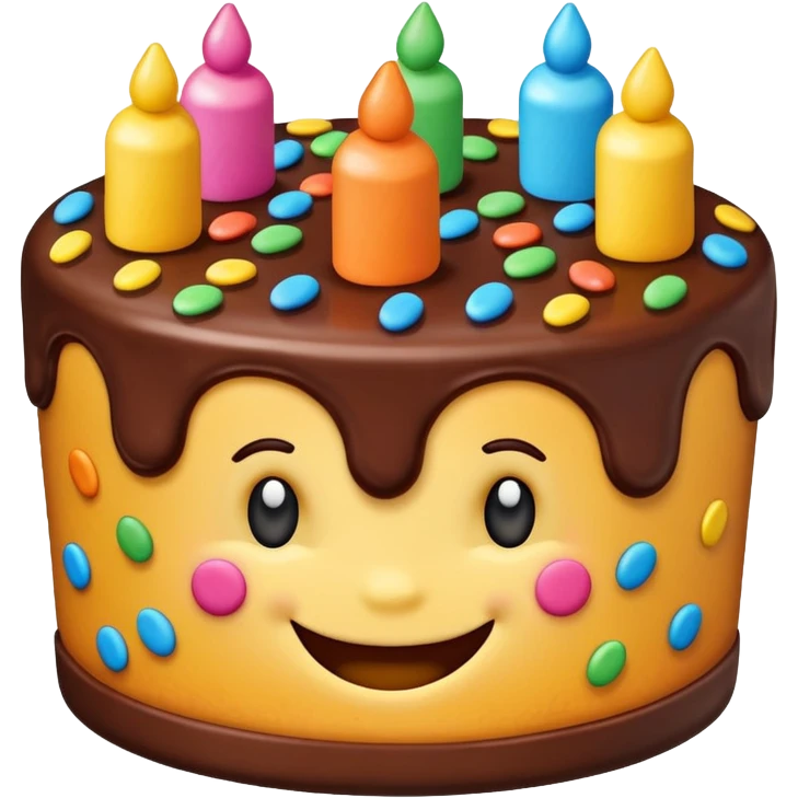 Cake smiling emoji