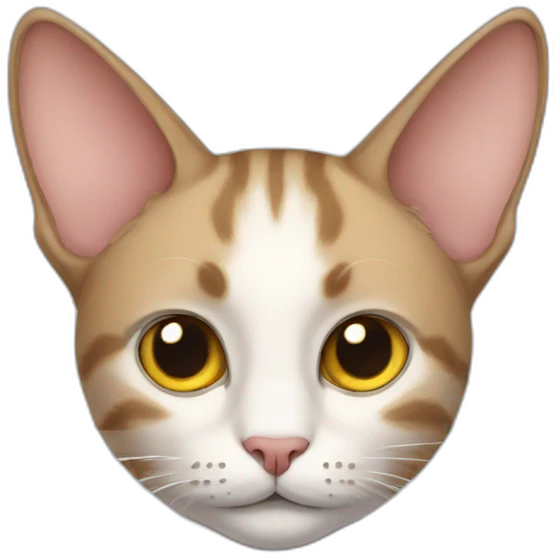 cat with a big ear emoji