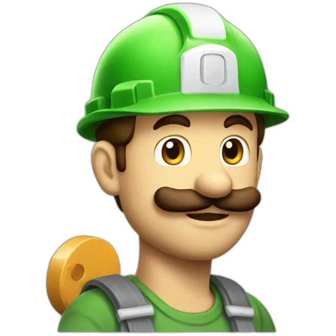 Luigi Doing Construction emoji