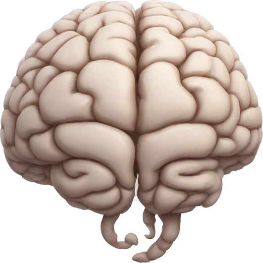 brain shaped like a cats head emoji