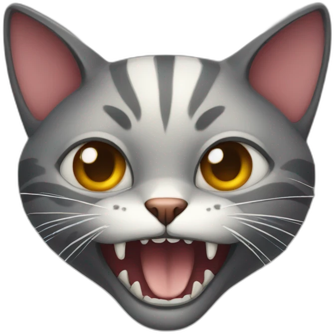 cat with fangs emoji