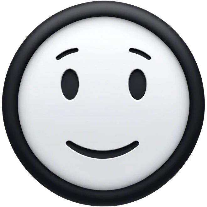 Full black circle emoji