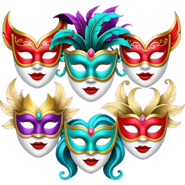 Masquerade Characters emoji