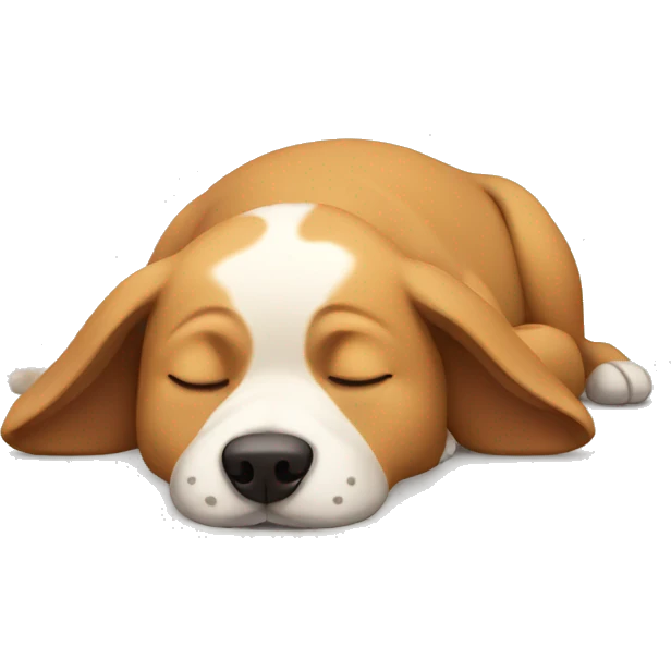 Sleeping dog emoji