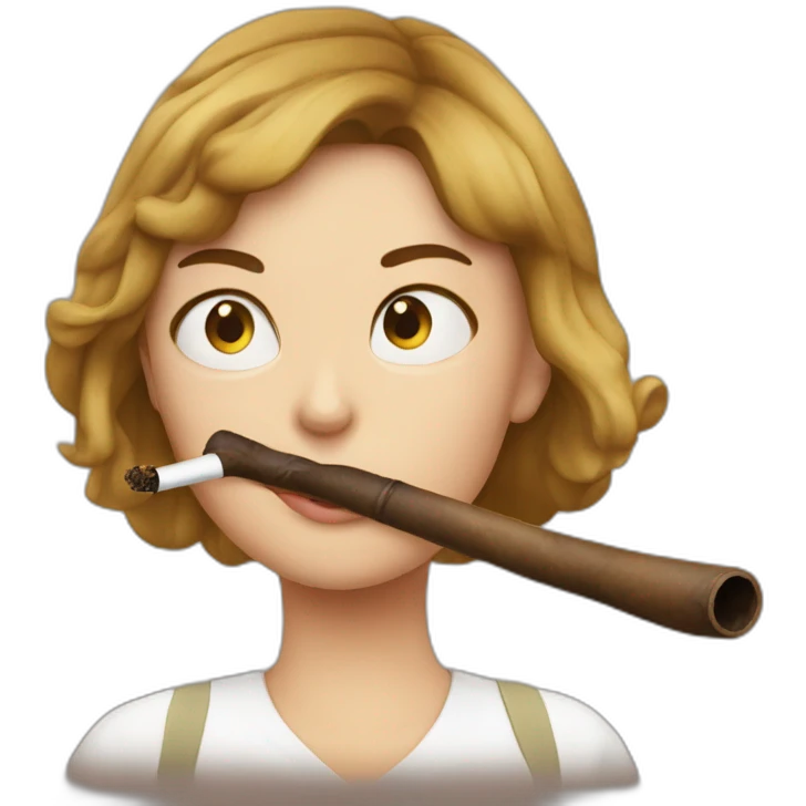 sophie gomy smokes pipe emoji