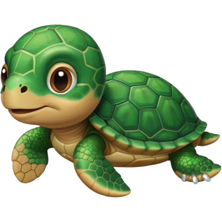 baby turtle with pacifier emoji