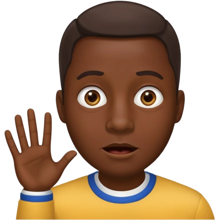 homme créole réunionnais  étonné  emoji