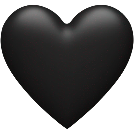 Heart black
 emoji