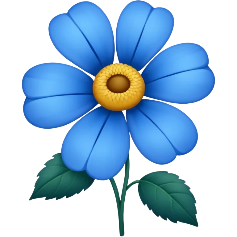 blue flower emoji