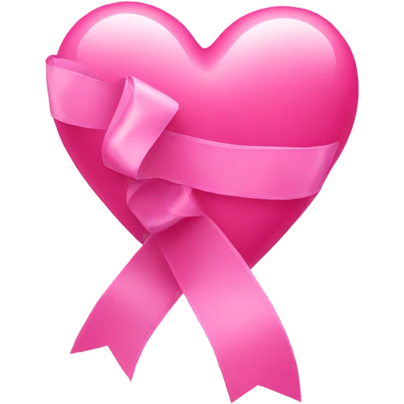 pink heart with ribbon emoji