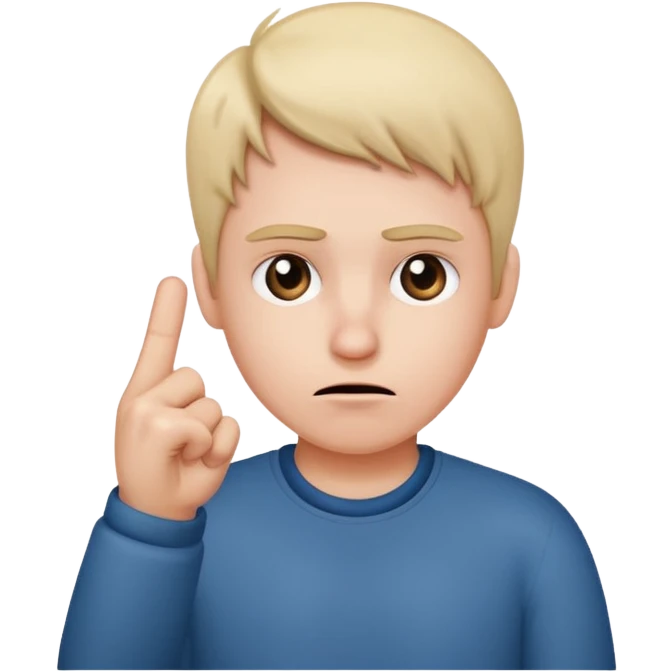 Confused face with the middle finger emoji