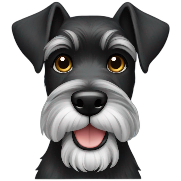 Black Zwergschnauzer emoji