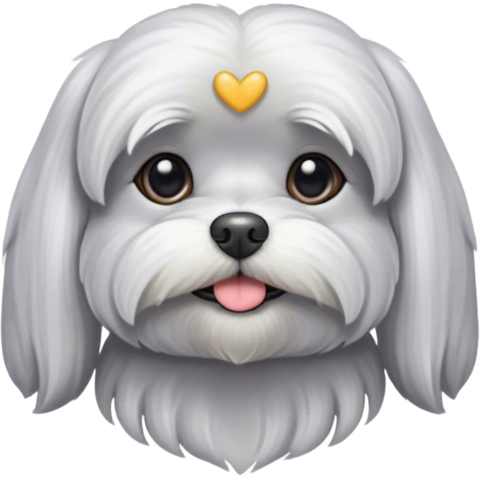 Grey Maltese Dog emoji