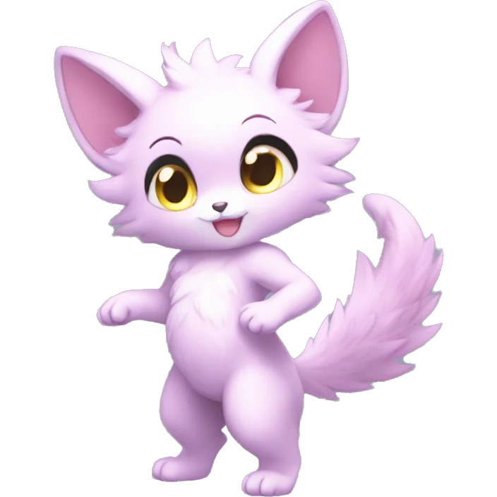 Anthro-Pastel-Fur-Sona-Chibi-Shiny-Fakémon full body emoji