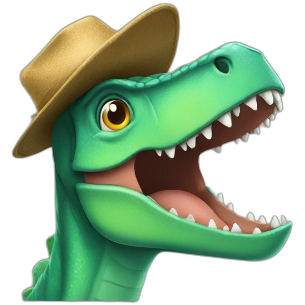 dinosaur hat emoji