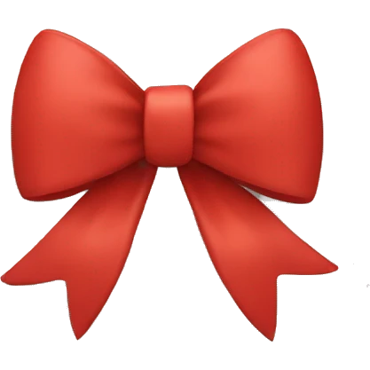 Red bow emoji