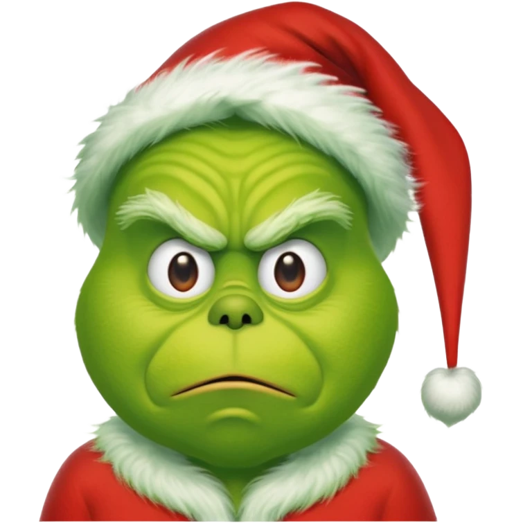 Un emoji de el Grinch diciendo ho ho ho emoji