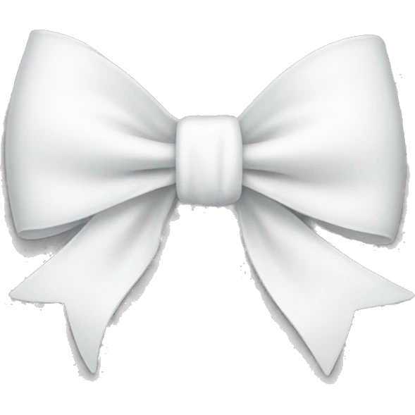 White bow  emoji