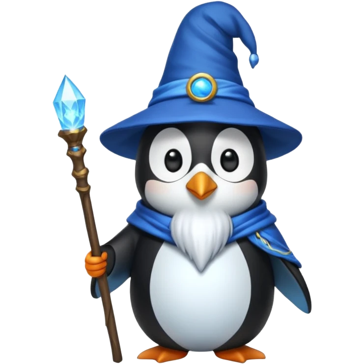 Penguin Wizard emoji