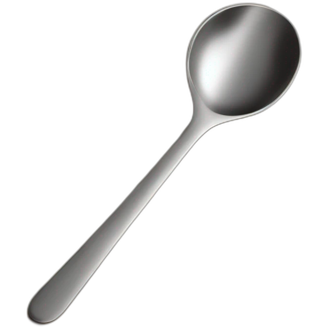 Stainless steel long cocktail mixing spoon emoji