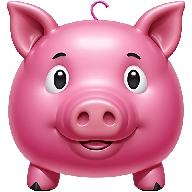 spam meat jeff koons style inflatable pig balloon emoji
