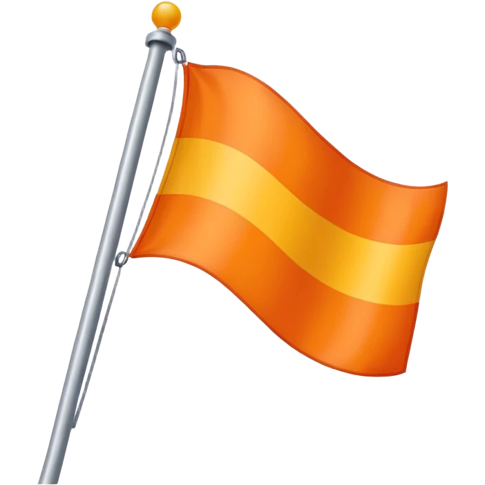 a flag with these colours:                          🧡 emoji