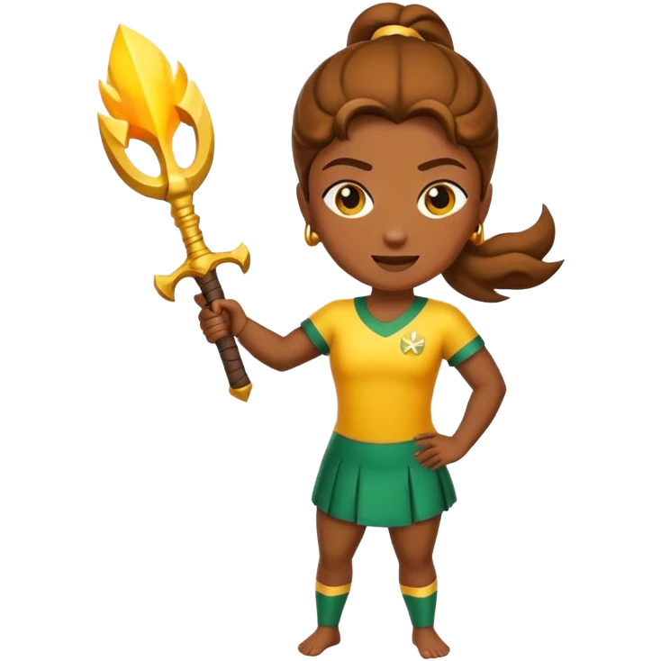 Uma nola amarela atirando emoji