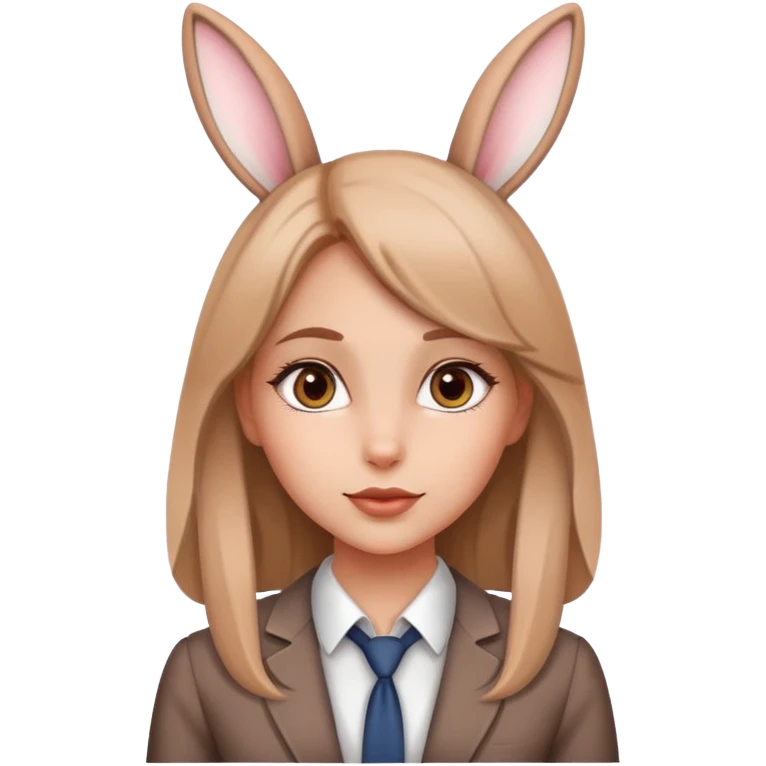 Красивая девочка зайка бухгалтер emoji