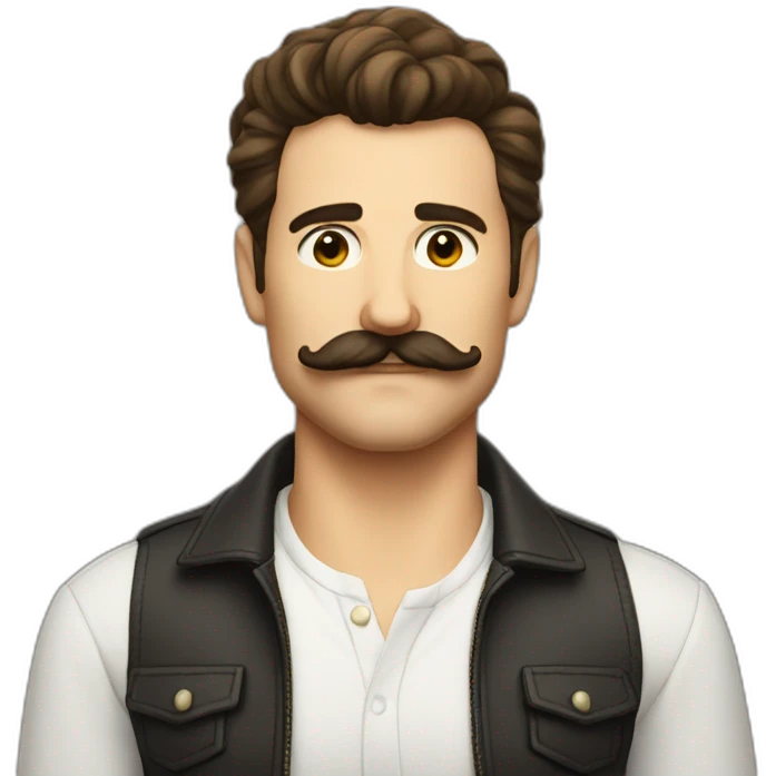 beau cunningham moustache cool dude emoji