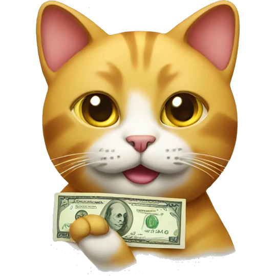 Money cat emoji
