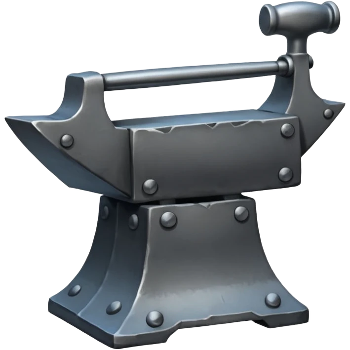 create realistic anvil emoji
