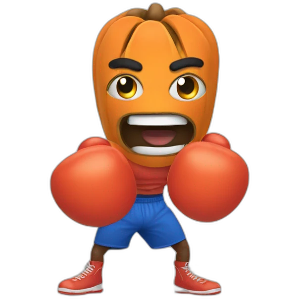 boxing-papaya emoji