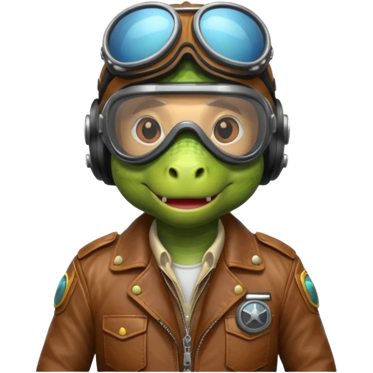 Dinosaur pilot emoji