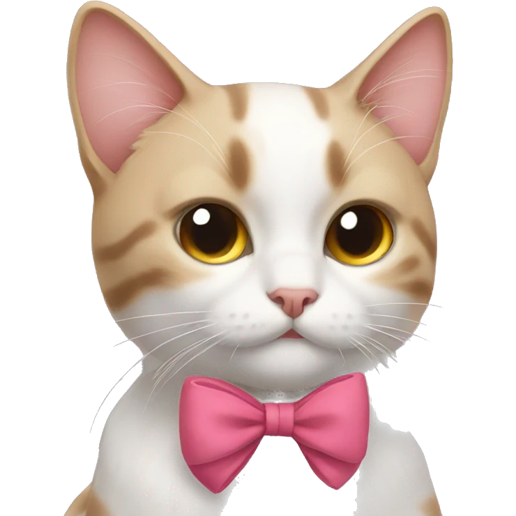 Cat with bow emoji