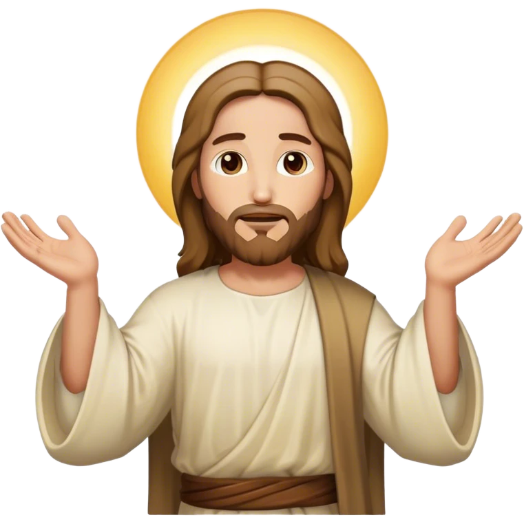 jesus open arms emoji