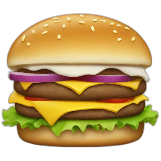 manger un burger emoji