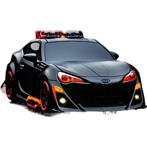    Hot wheels Darth Vader themed Scion FR-S scary Halloween monster rc car on  dark raining road  emoji
