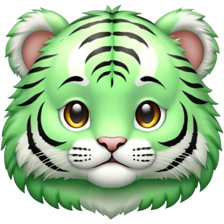 light green baby tiger  emoji