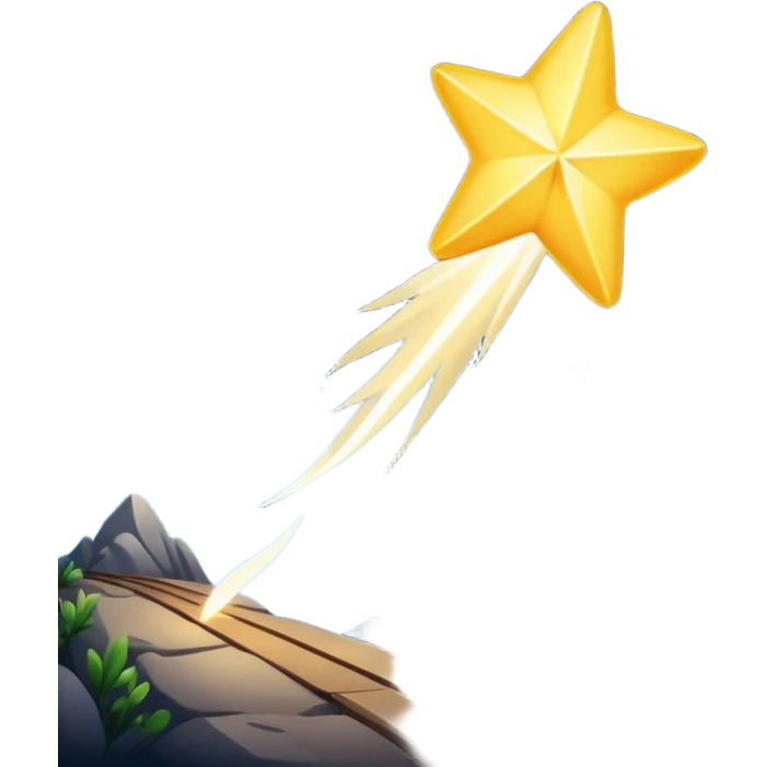 falling star emoji