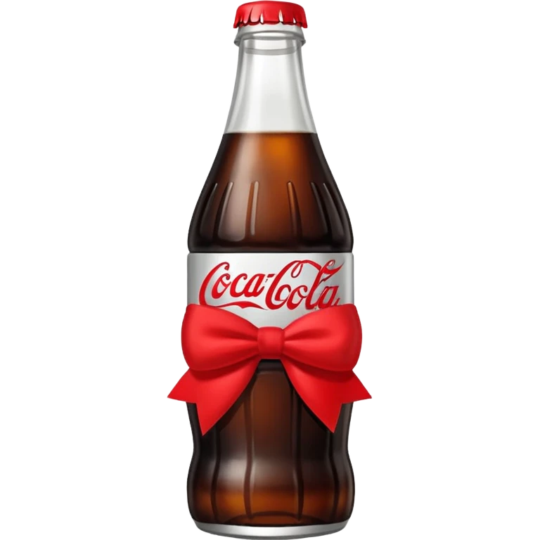 Coca cola Diet coke with small  bow emoji