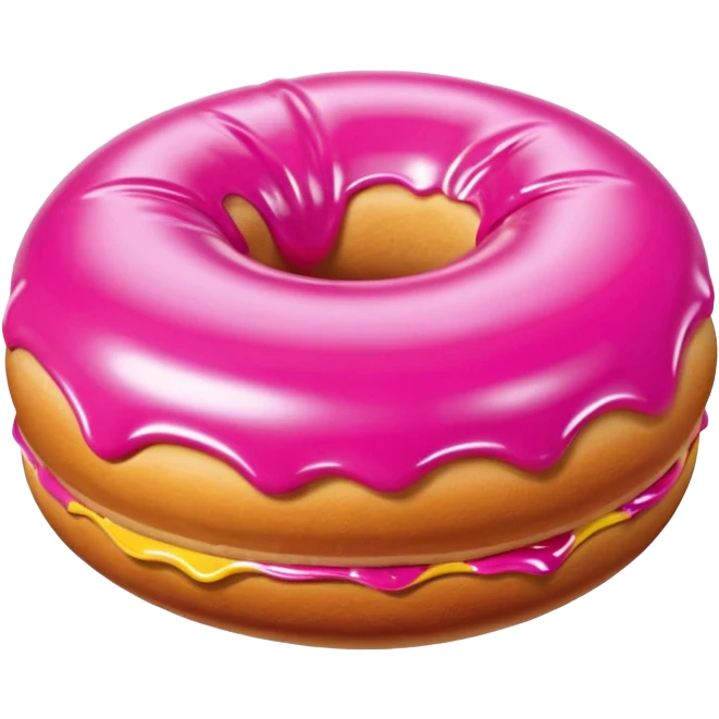 pink jeff koons inflatable pan dulce  emoji