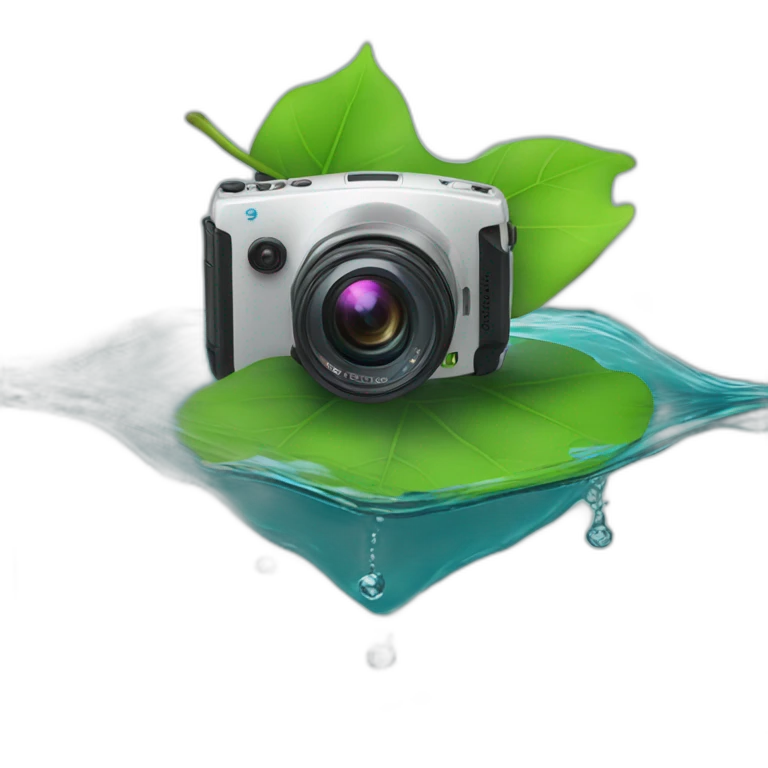 ptz-camera-recording-leaf-floating-on-water emoji