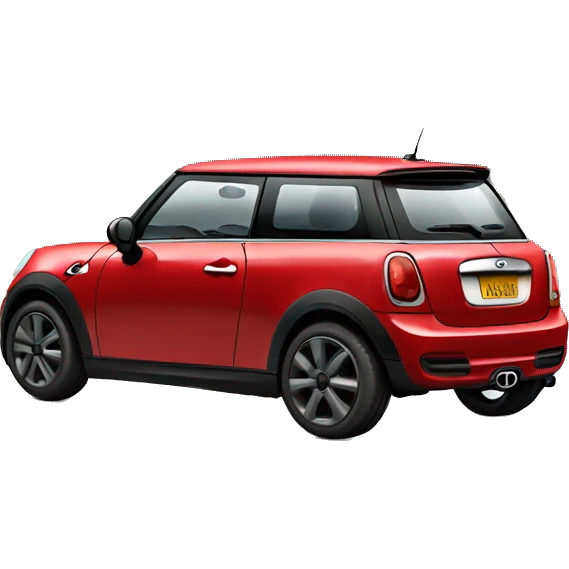 A red mini cooper emoji