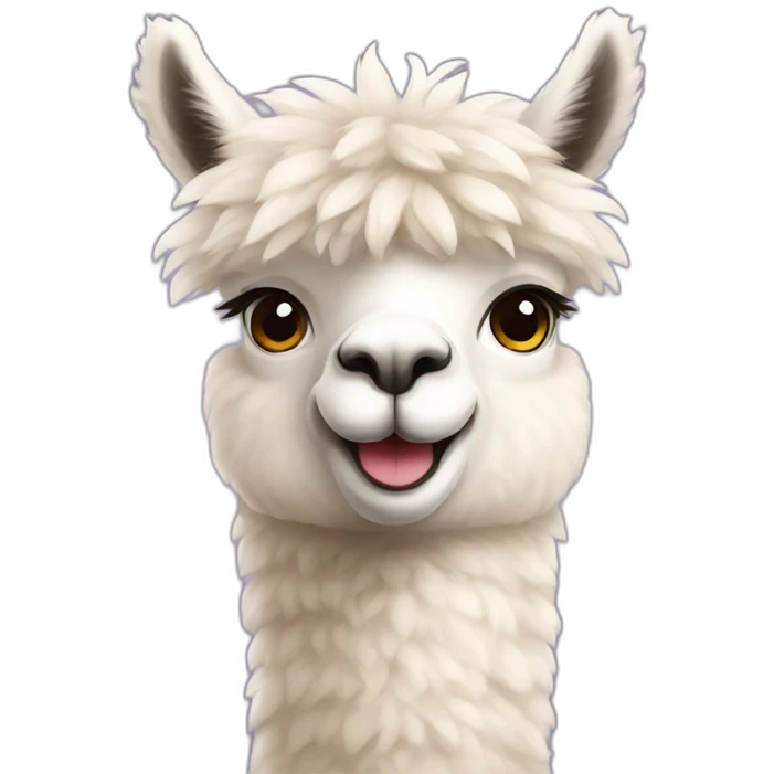 Alpaca cute emoji
