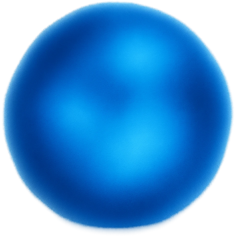 A circle in emoji style with a thermal camera effect, blue color emoji