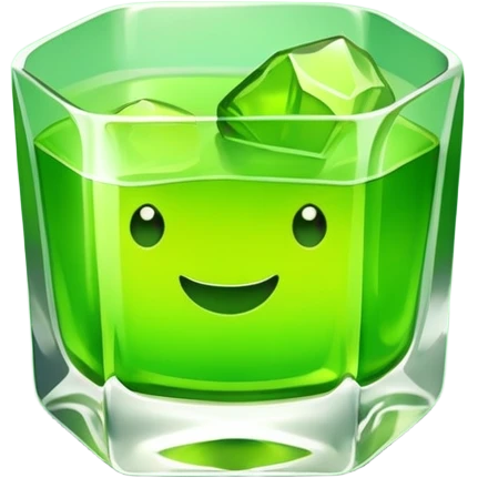 Chartreuse on the rocks emoji
